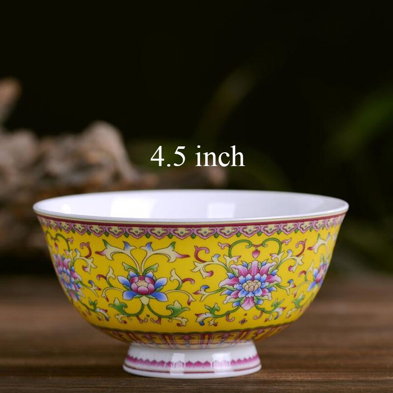 4.5 Inch Jingdezhen Keramische Kleine Rijstkom Chinese Bone China Ramen Mixing Bowls Servies Thuis Keuken Servies Voedsel Houder: F