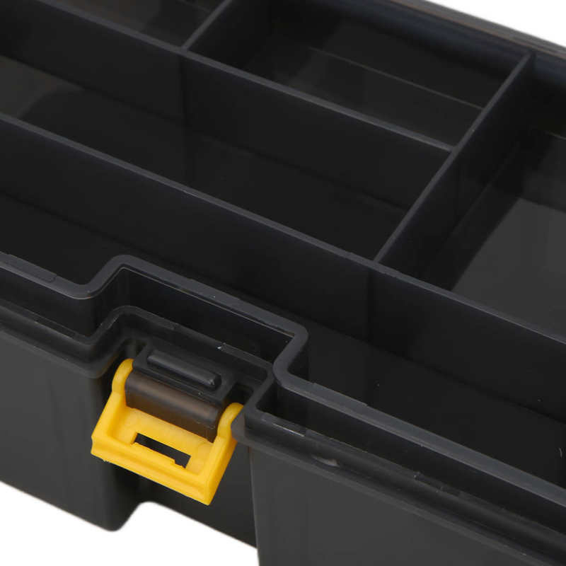 Boîte de rangement pour appâts de pêche, Double couche, multifonctionnelle, en plastique, matériel et accessoires, mallette à outils