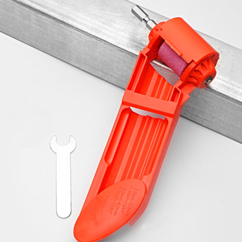 GREENERY Grinding Wheel Drill Bit Sharpener Hand Tools Nail Drill Bits Set Sharpener For Step Drill Dremel Accessories: Red with 1 Wheel