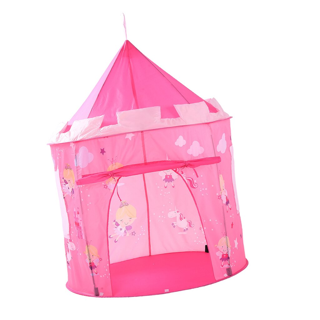 Foldable Pink Angels Themed Tent Playhouse for Kids Indoor Outdoor Play, 40''L x 40''W x 55''H
