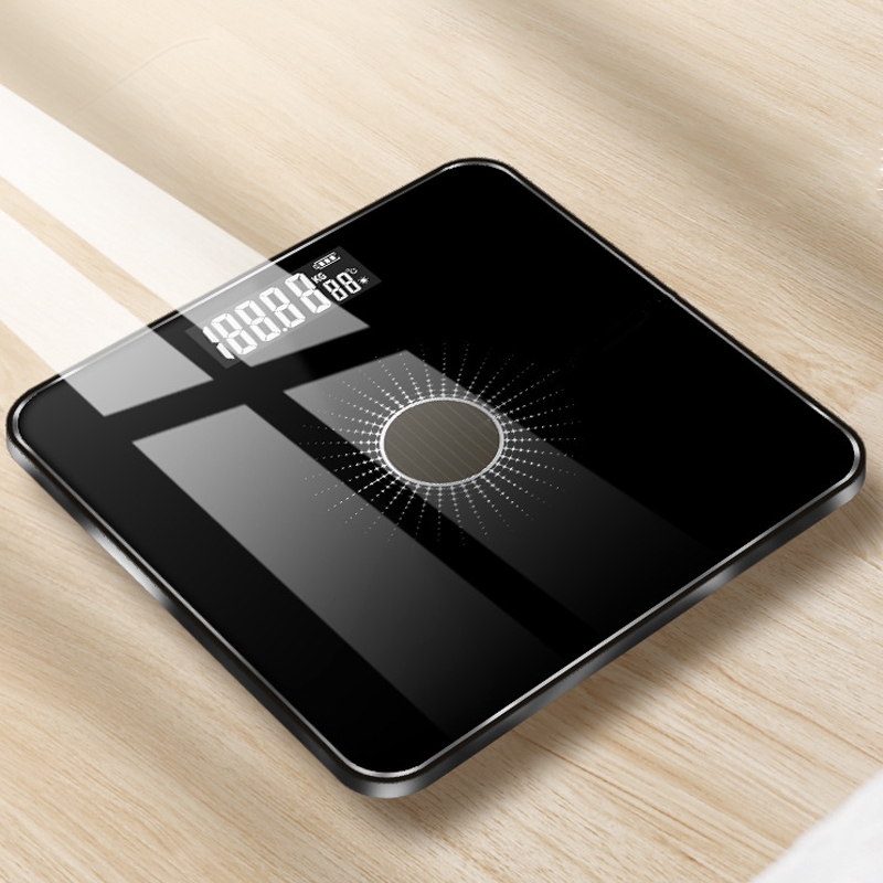 Body Scale Floor Solar Weight Scale Smart Electronic LED Digital Weight Bathroom: Default Title