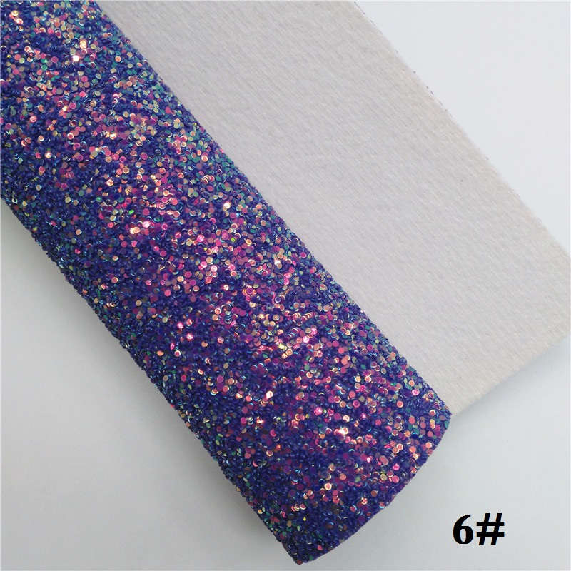 Glitterwishcome 21X29CM A4 taille paillettes tissu, gros cuir pailleté, Faux cuir PU tissu vinyle pour les arcs, GM502A: 6
