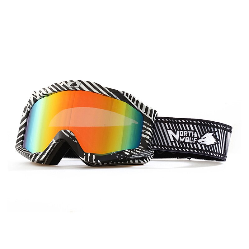 Gafas de esquí dobles antiniebla, lentes de bajo coste y para deportes de nieve, esquí, lentes transparentes para moto de nieve, nuevas