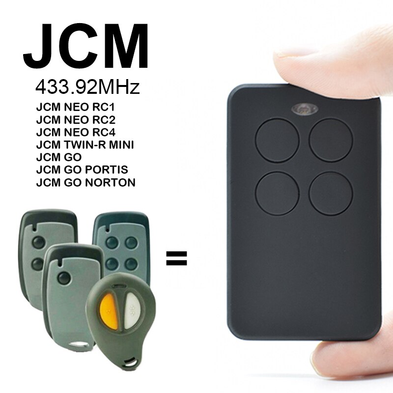 JCM 433mhz télécommande de Garage Clone JCM néo JCM GO commande de Garage code roulant contrôle de Garage