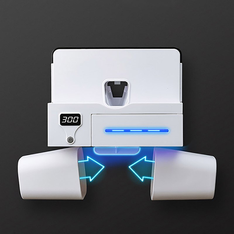 Uv tandenborstelhouder multifunctionele opbergrek tandpasta knijpers automatische tandpasta dispenser badkamer accessoires sets