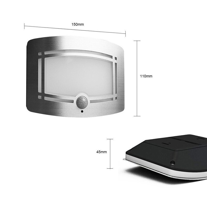 LightInBox Motion Sensor Lighting wall lamp/Hallway led sensor lamp LED Night Light 4000K Natural White Battery Powere