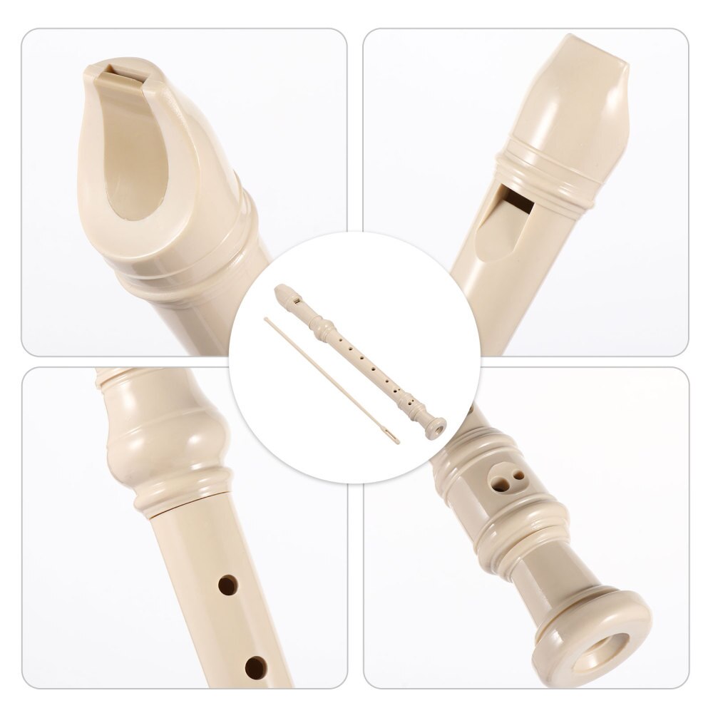 1 Set 8 Hole Recorder Soprano Recorder For Kids German Style Treble Flute