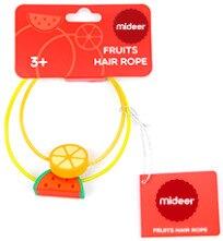 Jouet pour enfants collier fille jouer maison en bois ensemble de bijoux Simulation en bois collier ensemble épingle à cheveux enfants cheveux cravate Bracelet: Fruit hair tie
