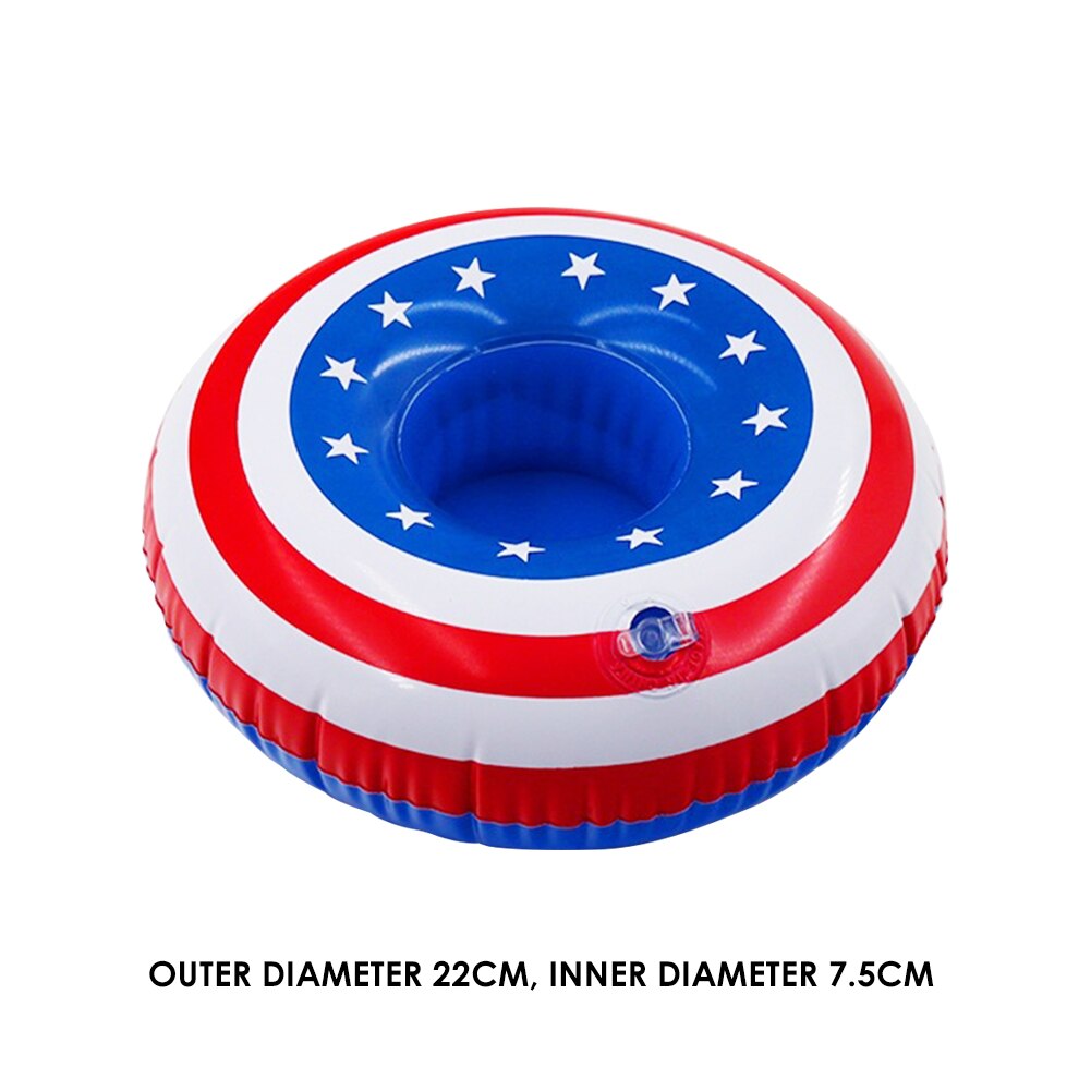 Coaster Drink Water Cup Holder Inflatable PVC Water Swimming Swimming Pool Party Floating Portable Outdoor Elements