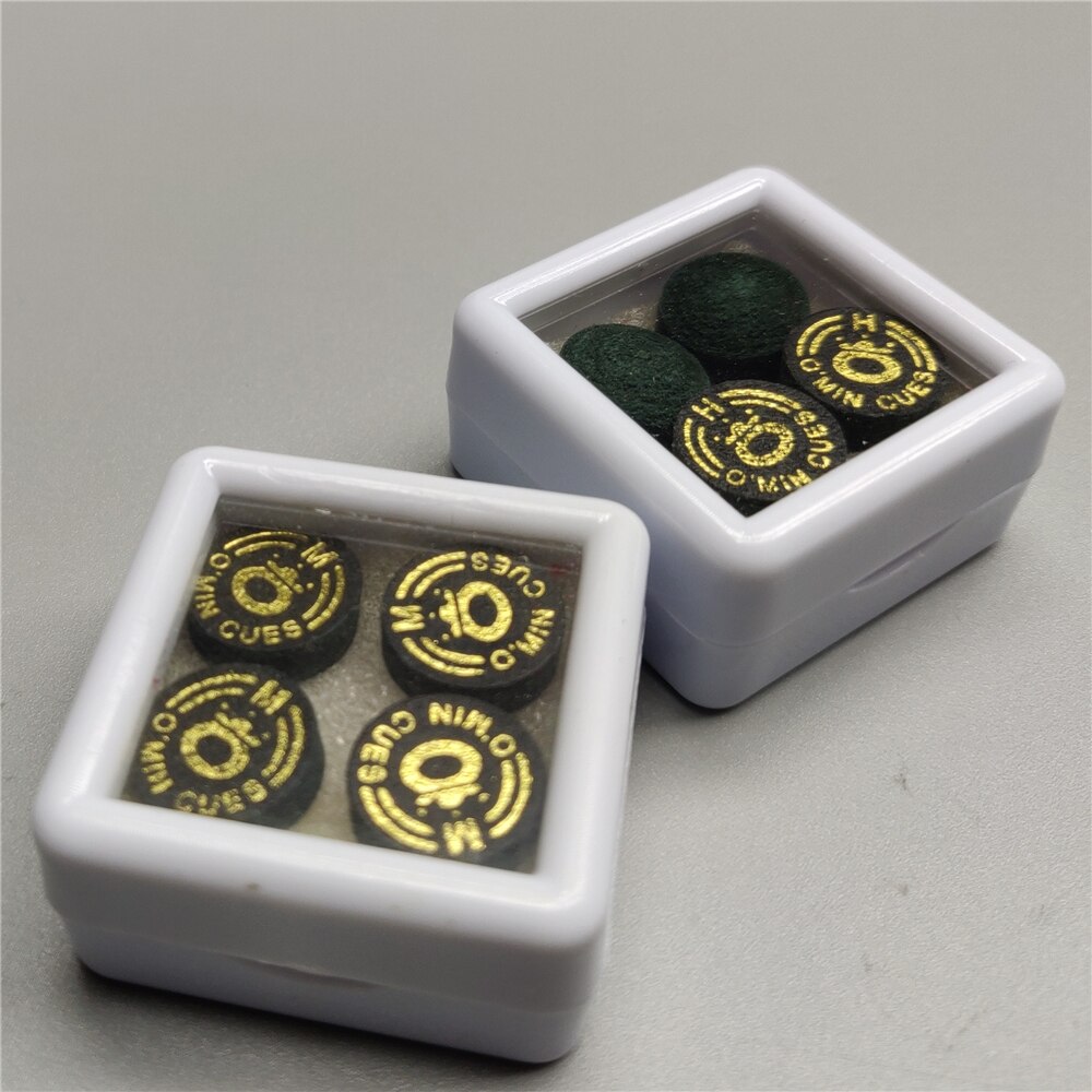 Snooker Tips 11mm O'min Cues Tip 4pcs/box Thailand Medium/Hard layers Leather Cue Stick Tips Billiard Accessories