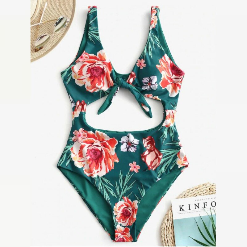 2-7 år børn baby pige badedragt badetøj bikini børn blomster print sløjfe et stykke svømme kostume
