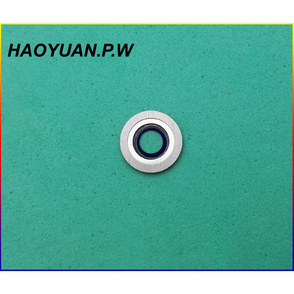 Haoyuan. p.w novo original habitação traseira da câmera de vidro lente + anel metal segurar para meizu u10/u20