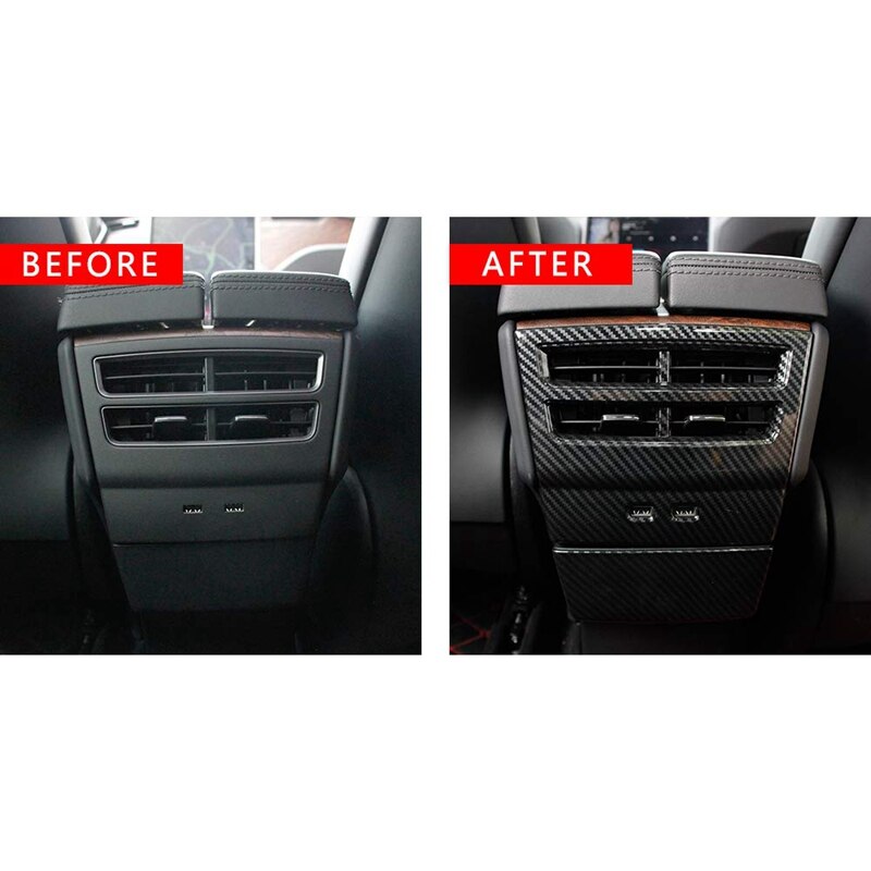 Achteruitrijroosterafdekking voor tesla model x model s abs-kunststof auto-accessoires (achteruitrijroosterafdekking, imitatie ca