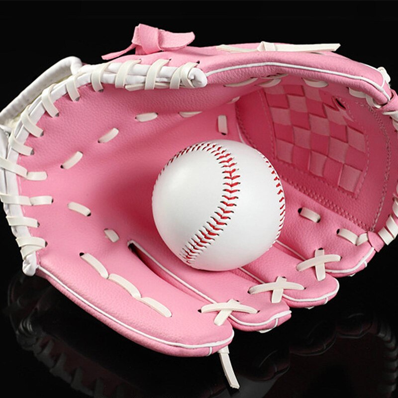 Children Adult Baseball Gloves Leather Softball Practice Equipment Training Match Mittens Left Hand Sport Glove
