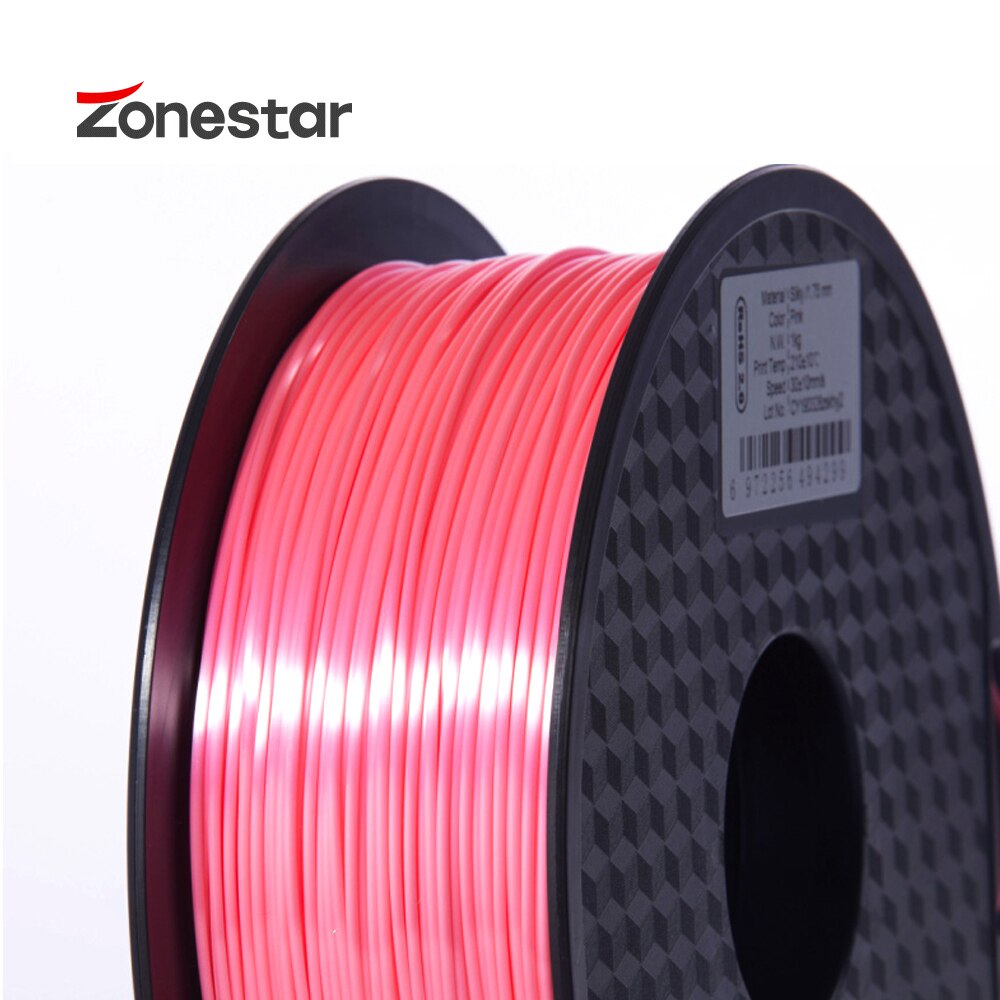 ZONESTAR Overseas Warehouses1KG 1.75mm Silk PLA 3D Printer Filament A Variety Of Colors
