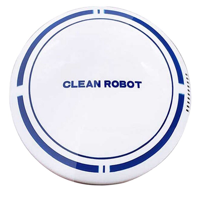 Robot Automatic USB Smart Robotic Vacuum Floor Cleaner ing Suction for Pet Hair Low-Pile Carpets&Floor: White