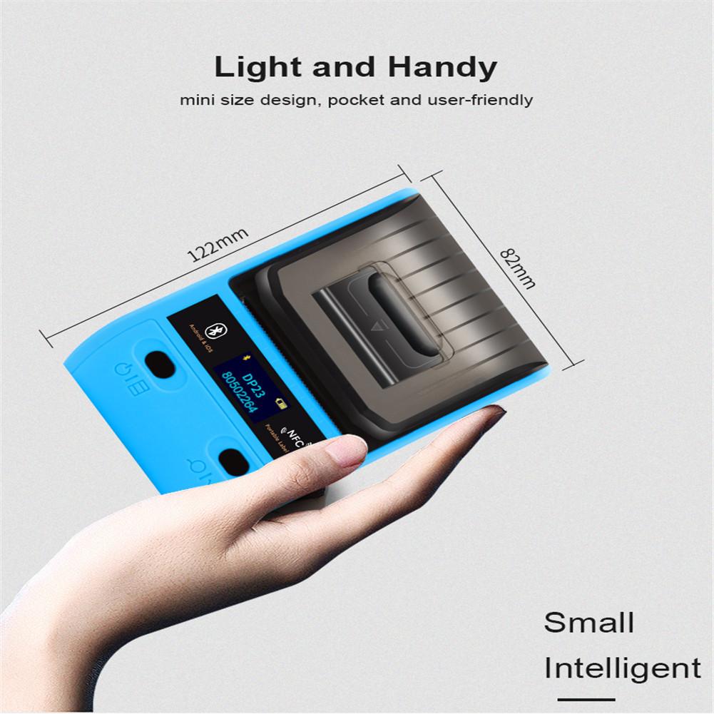 Label Printer OLED display Dp23 Label Printer Handheld Thermal Bluetooth Portable Household Coding Machine 50mm