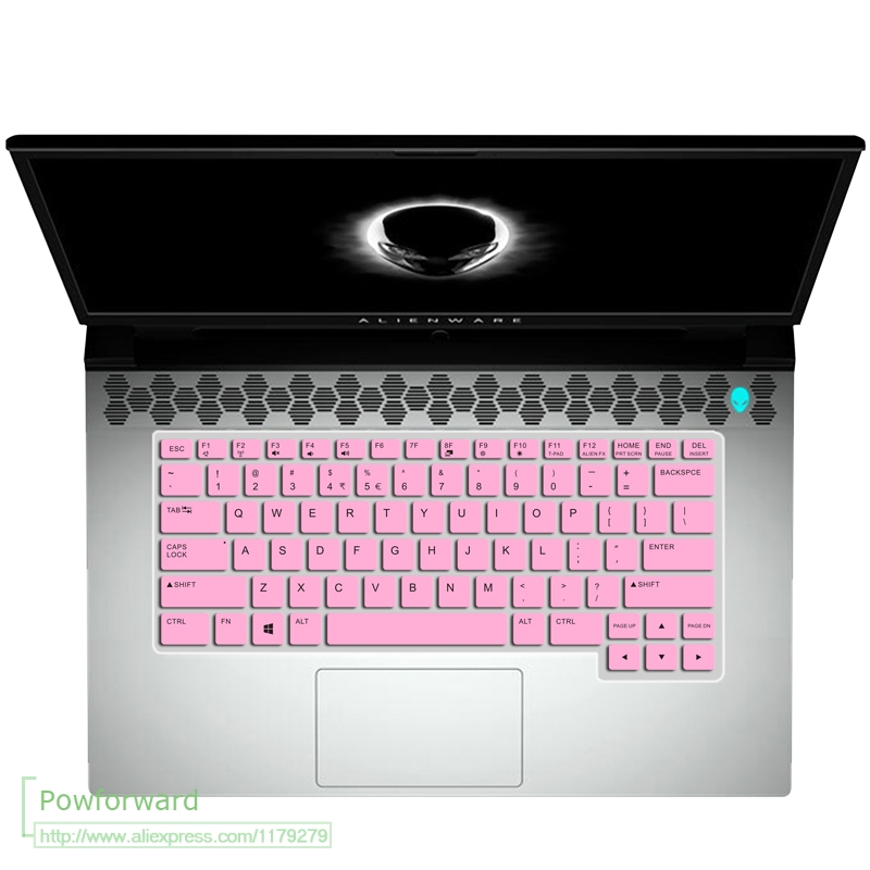Für Dell Alienware Bereich-51m Bereich 51M R2 / Alienware M15 R2 R3 Silikon Tastatur Abdeckung schutz haut: M15 R2 Rosa