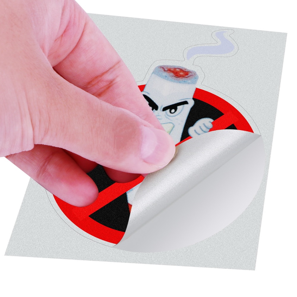 No Smoking Warning PVC Funny Car Stickers Auto Decoration Interior Accessories Car Styling