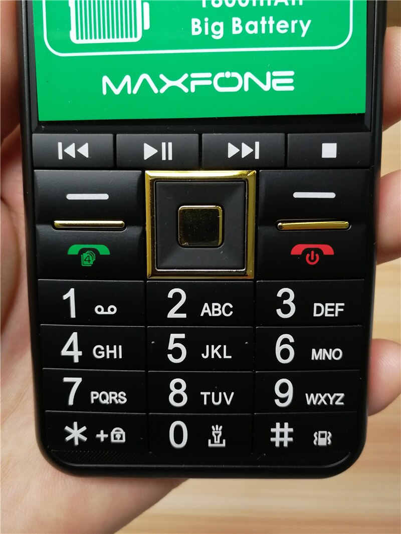 Maxfone V13 プッシュボタン携帯電話 2.8 インチ 1800mahクワッドsimカメラbluethoothビッグトーチスピーカーfm格安携帯電話