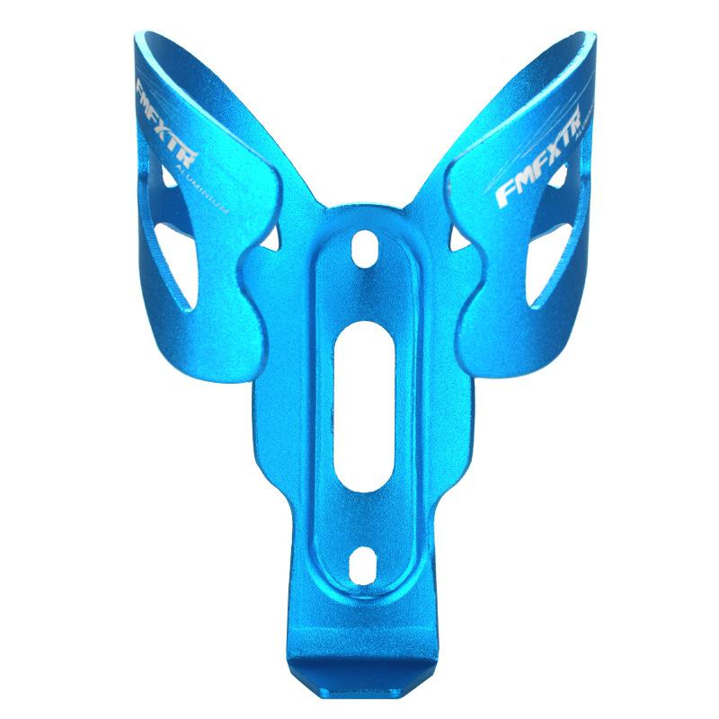 Portabotellas de aleación de aluminio para bicicletas de montaña, soporte para bicicletas: Blue