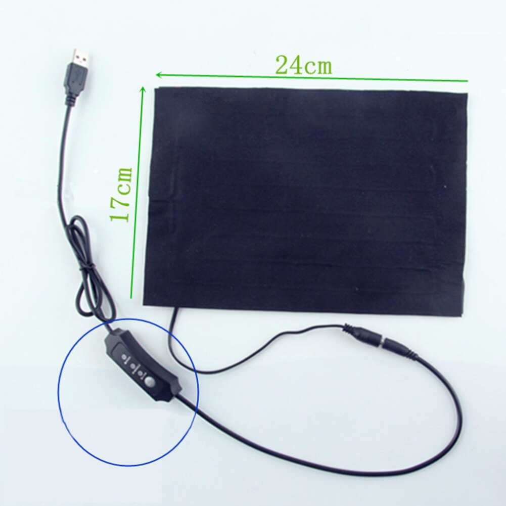 DIY Travel Camping Thermal Practical Heating Pad Portable Electric Winter Waist Protective 3 Gear USB Charging Clothing Warmed