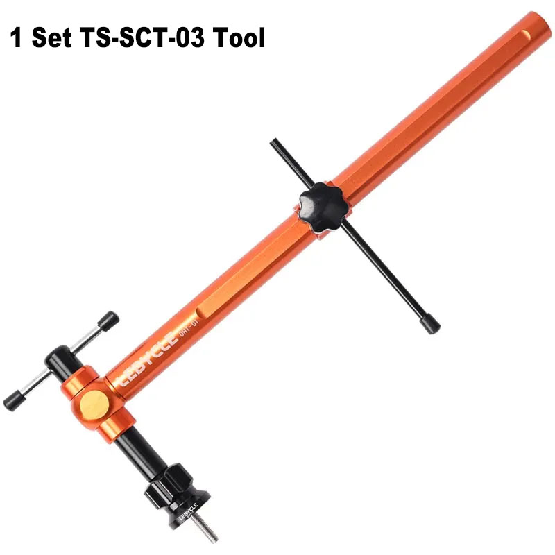 LEBYCLE-Herramienta de alineación de palanca de cambios para bicicleta, montaje de cabezal de cambio de mano, ángulo de altura del manillar, herramientas de ajuste simétrico izquierdo y derecho: BLANCO