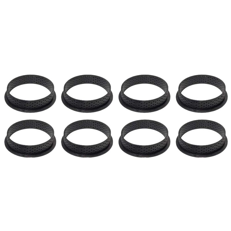 8 stuks geperforeerde cakevorm uitstekers ronde vorm schuim cirkel ring decoratie