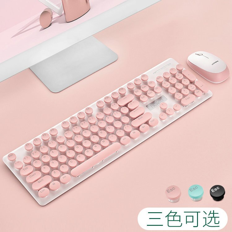 Technology N520 Punk Machinery Handfeel Wireless Keyboard and Mouse Set Office Wireless Mouse Keyboard Set