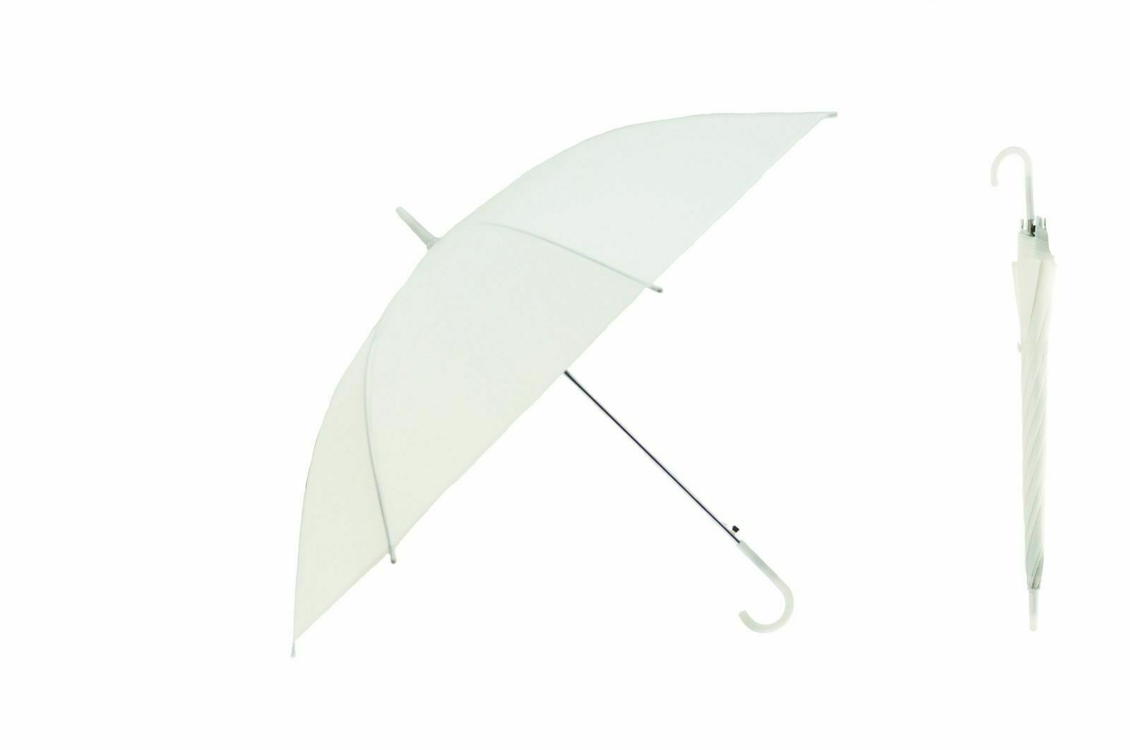 paraguas de lluvia transparente con forma de seta decoración de boda Parasol mujeres chicas Anti lluvia sol: Blanco