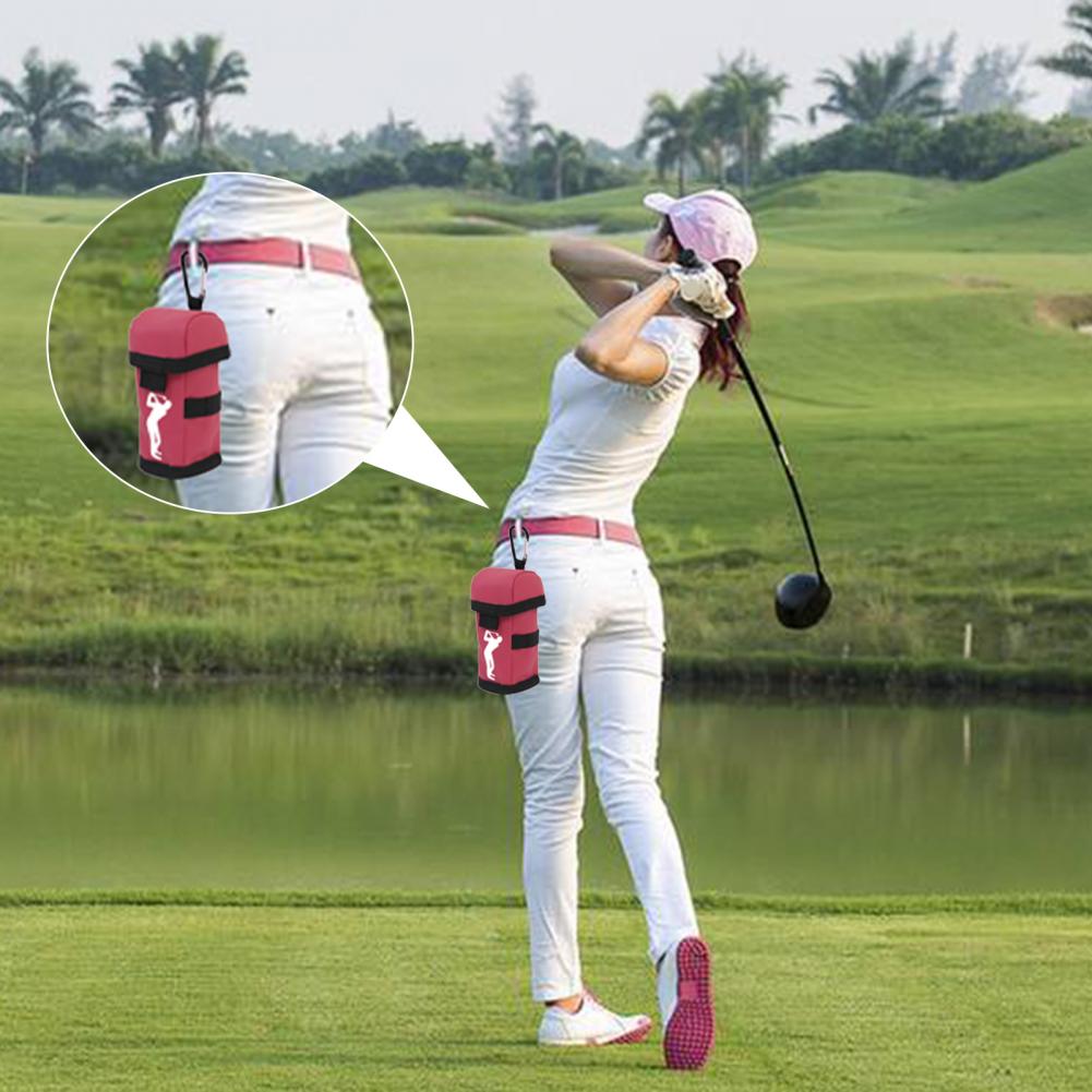 3 Golf Ball Holder Pouch Quick Access Moisture-proof Stylish Soft Golf Ball Protective Storage Bag for Golf Ball