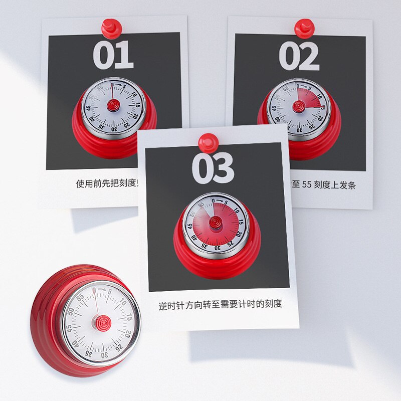 Kitchen Timer Rotating Mechanical Timer Student Time Manager Baking Countdown Reminder Timer