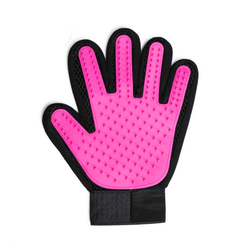 Brosse à poils en Silicone pour chats | Gant de toilettage pour animaux, peigne de brosse nettoyage, produits d'élimination des animaux de compagnie pour chat, brosse à poils pour animaux: left and right / Purple