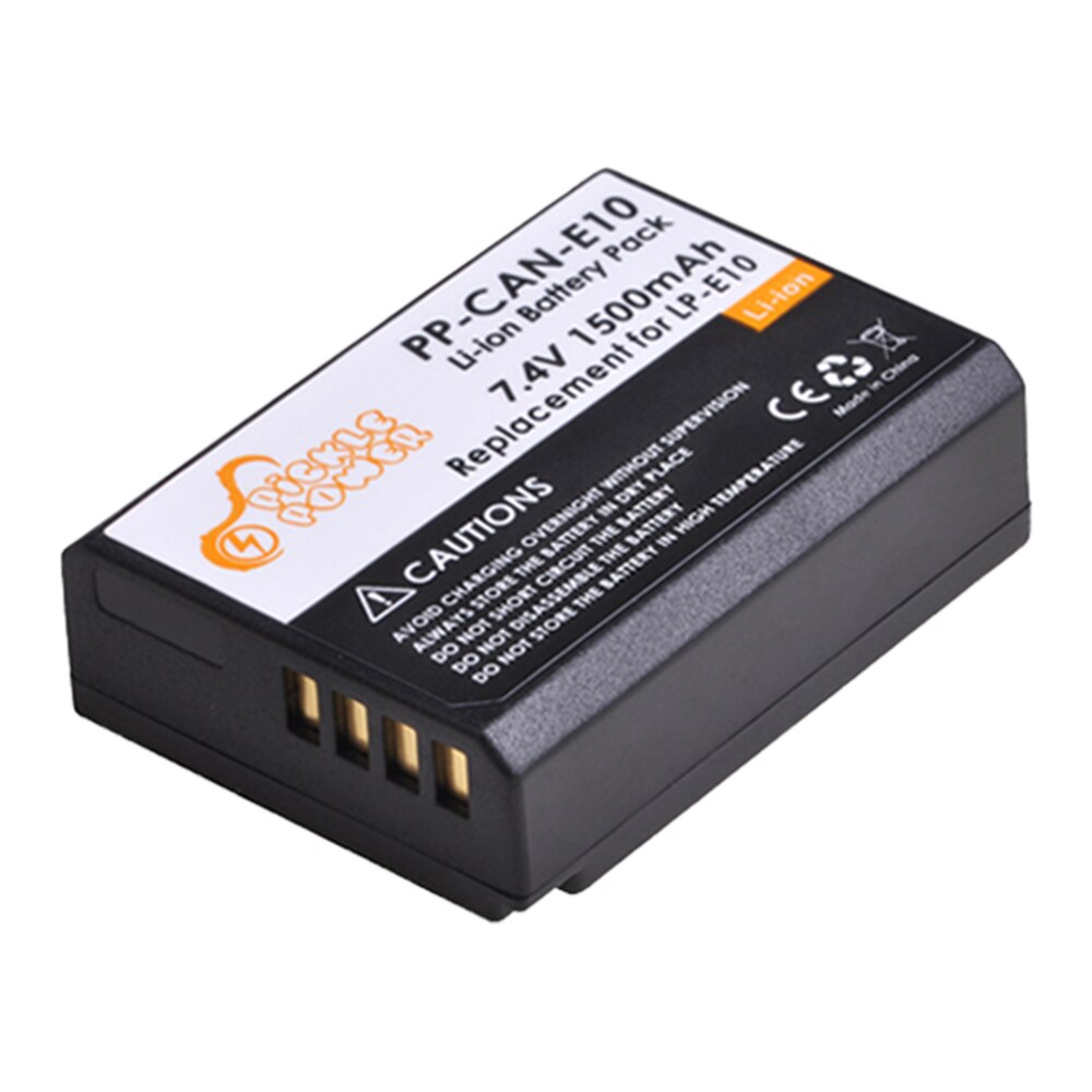 2 uds LP-E10 LP E10 LPE10 de batería de la cámara y Cargador USB LED para Canon 1100D 1200D 1300D 2000D beso X50 X70 rebelde T3 T5.: 1 Battery