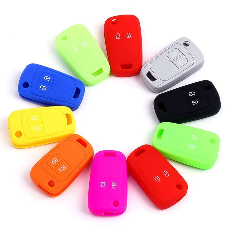 2 Button Silicone Car Remote Key Fob Shell Cover Case For Opel D Zafira C Mokka Insignia Adam