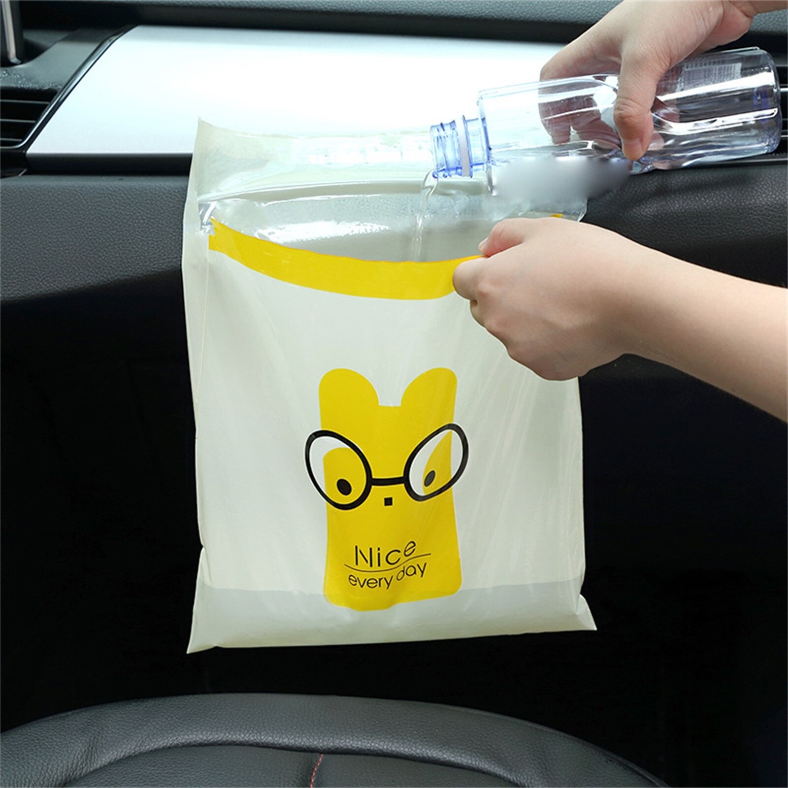 Multiple Cartoon Cute Pattern Optional Portable Garbage Bag Storage Bag Adhesive disposable storage bag car trash bag