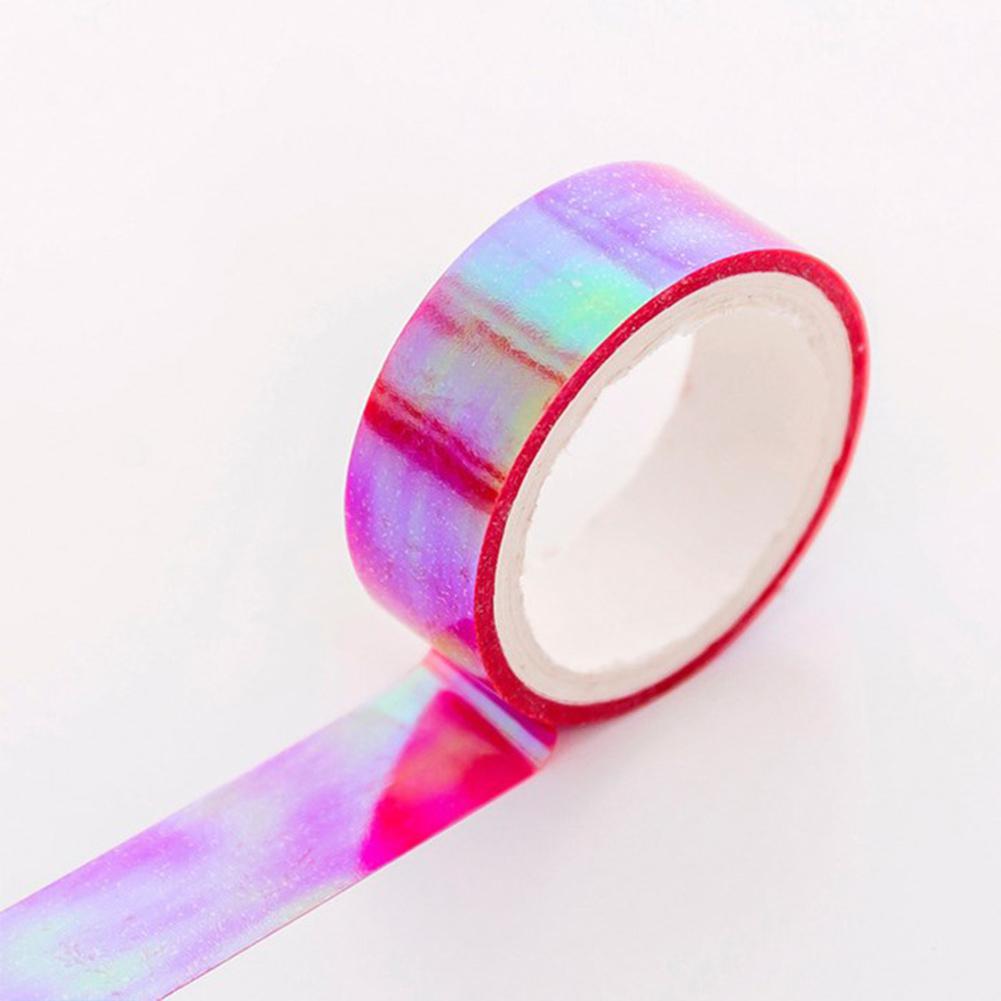 Kleurrijke Diy Scrapbooking Decoratieve Tape Adhesive Label Sticker Masking Papier Verpakking: Rose red