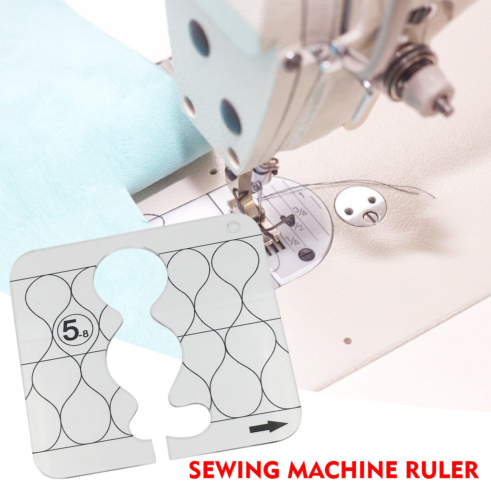 25# Free Motion Quilting Template Series With Quilting Frame For Domestic Sewing Machine Ruler Household Sewing Accessory