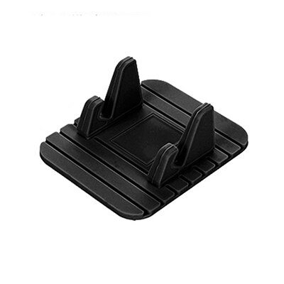 Dashboard Antislip Mat Rubber Mount Telefoon Houder Pad Mobiele Telefoon Stand Beugel Voor Iphone Samsung Xiaomi Mobiele houder: Black