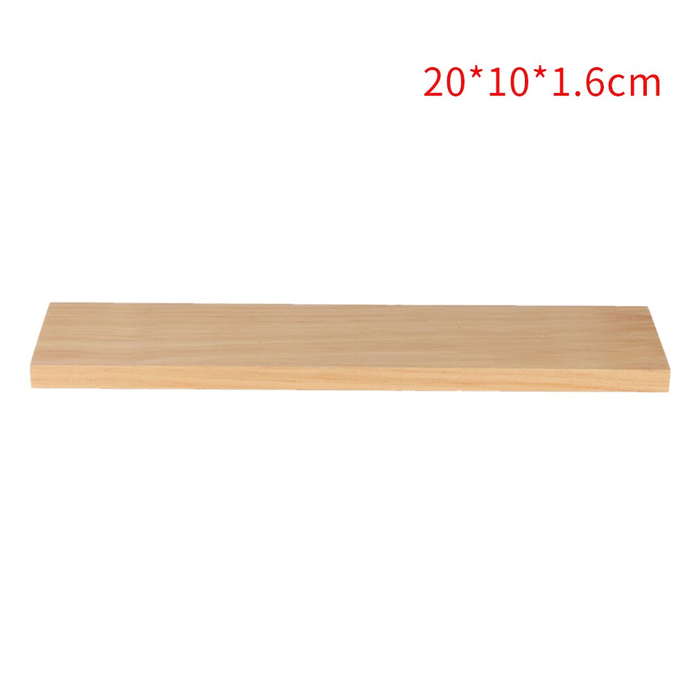 Supports d'étagère murale support décoratif maison Offic chambre salon salle de bain organisateur planche de bois support de rangement flottant: 20x10x1.6cm