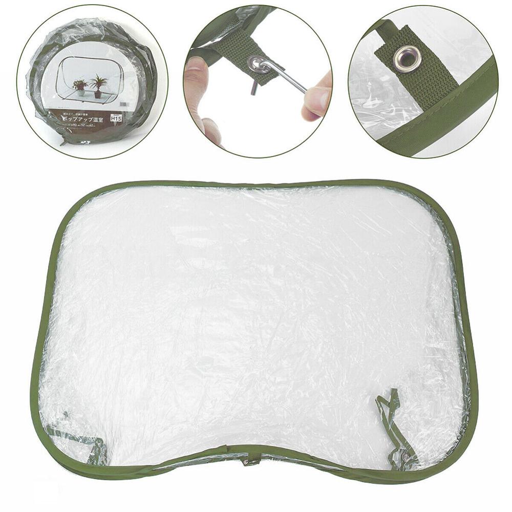 Folding Clear PVC Greenhouse Cover Flower Bonsai Plant Tent Cold Frost Protector Mini Greenhouses Warm Room Garden Greenhouse