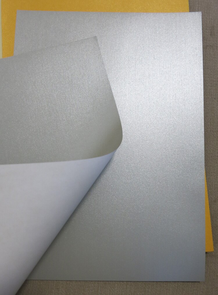 A4 120g Single sided Pearl Color Paper Print Paper Handicraft Paper: 120g Gray