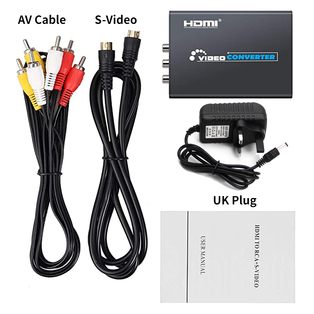 HDMI to AV S-Video CVBS Video Converter HDMI to SVIDEO+S VIDEO Switcher Adaptor HD 3RCA PAL/NTSC Switch for TV PC Blue-Ray DVD: Other