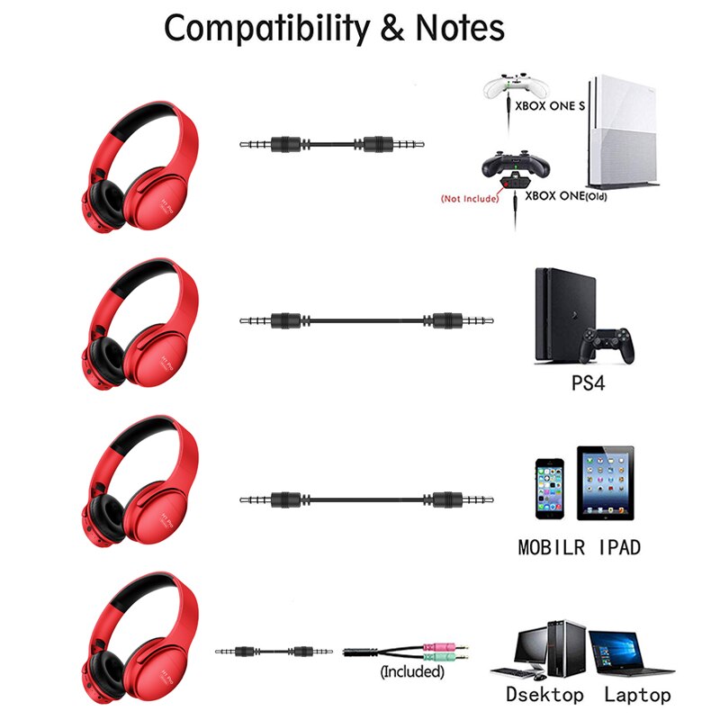 Foldbart tv bluetooth trådløs hovedtelefon med mikrofon stereo gaming headset gamer piger musik hjelme til pc tablet telefon  ps4