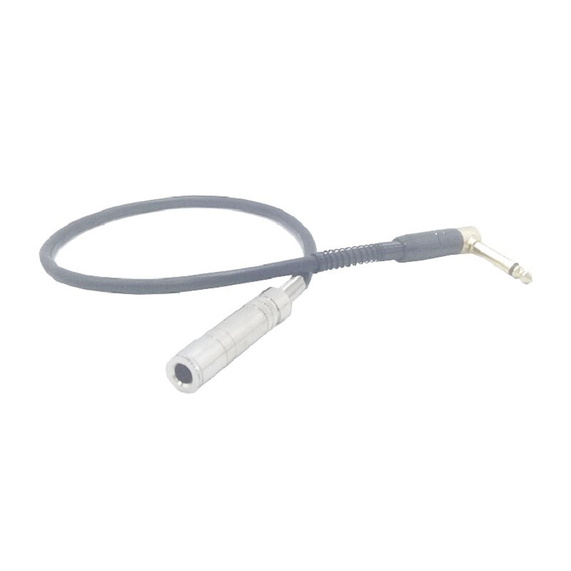 Mono Channel Right Angle 6.35mm Male to 6.35mm Female Jack Plug 20CM Extension Audio Cable Adapter for speakers microphone Mixer