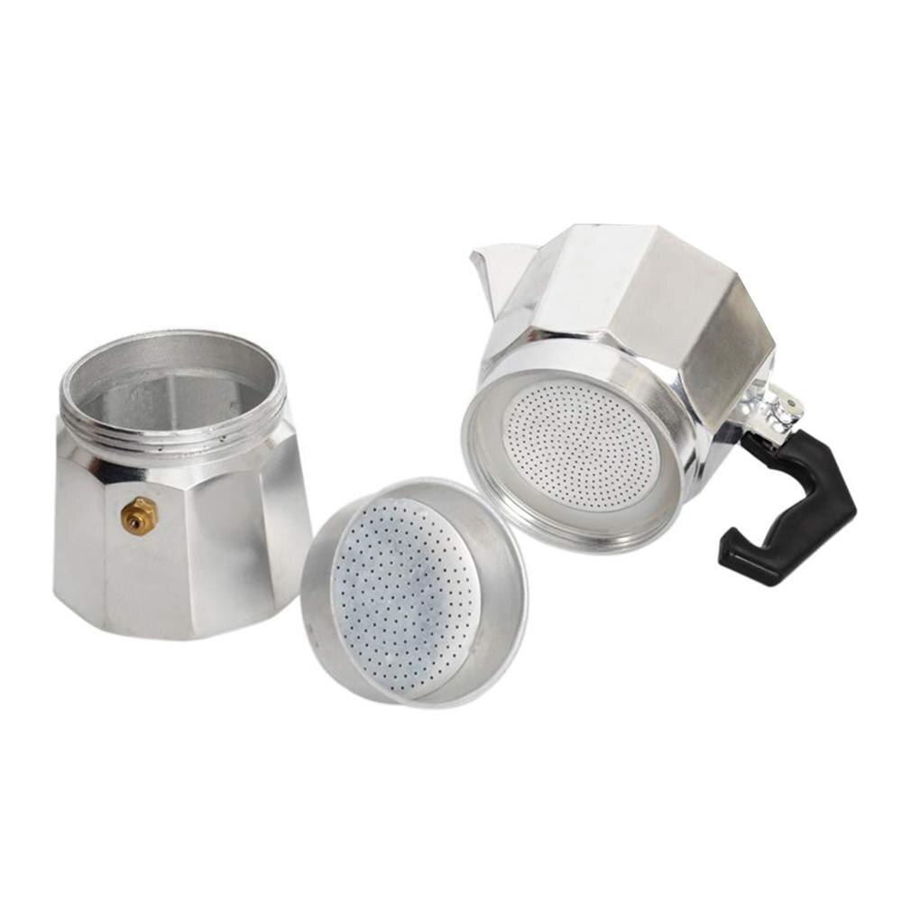 Kaffetrakter aluminium mokka espresso perkolator gryte kaffetrakter moka gryte 1 kopp /3 kopp /6 kopp /9 kopp /12 kopp /12 kopp komfyrtopp kaffetrakter