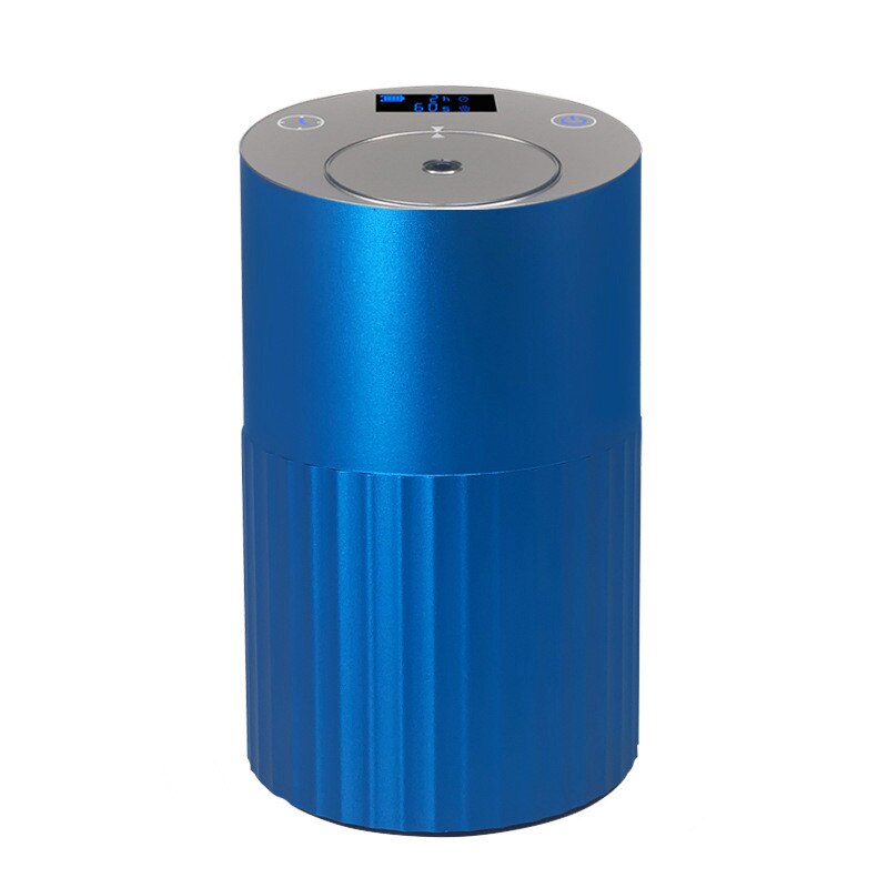Waterloze Diffuser Aroma Usb Aluminium Geur Vernevelaar Diffuser Aromatherapie Essentiële Oliën Diffuser Zonder Water Voor Thuis Auto: Blauw