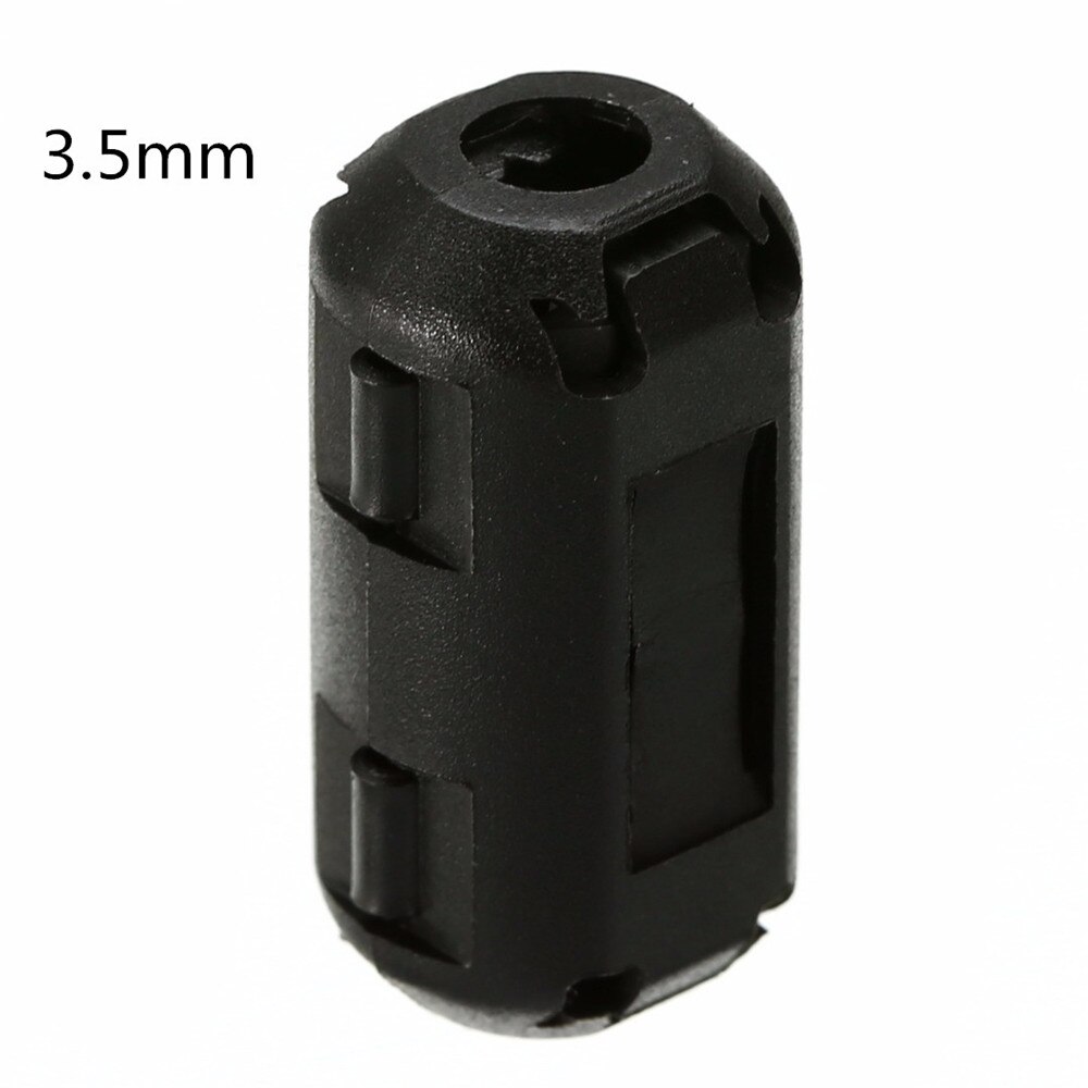 5 stk 3.5/7mm emi rfi støjdæmper klip choker ferrit kerne kabel filter sort passive komponenter: 1