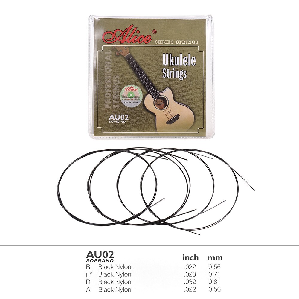 4 Pz/impostato soprano ukulele ukulele uk Stringhe impostato nylon ukulele stringhe Parte di Ricambio Accessori per Strumenti A Corda