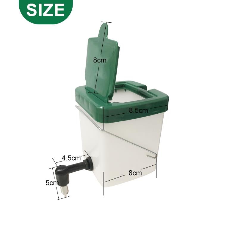 Kanin drikkedunk 500ml/1l hamster nippel drikker med krog plast kanin bur hængende vand udstyr drikke forsyninger